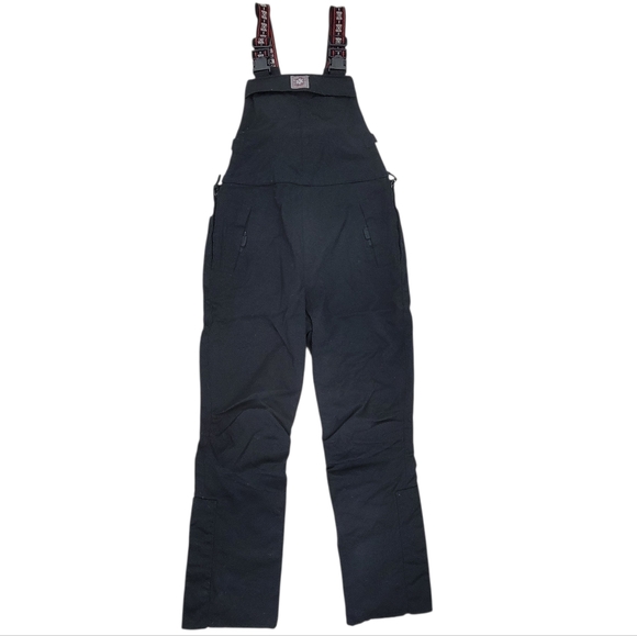 Polo Jeans Co. Ralph Lauren Ski Bib Overalls Snow Pants Black Women’s Large - Picture 3 of 17
